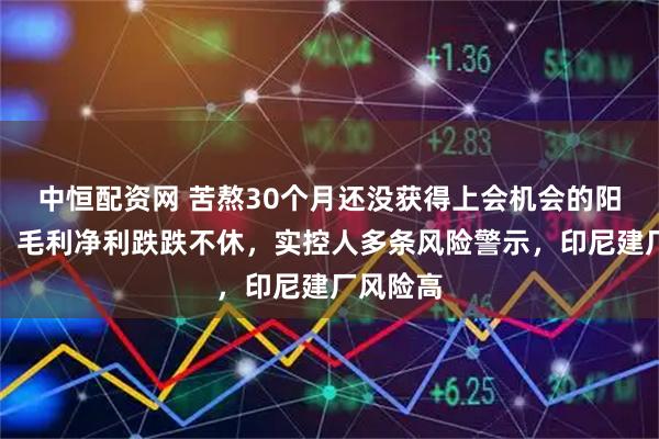 中恒配资网 苦熬30个月还没获得上会机会的阳光焦化：毛利净利跌跌不休，实控人多条风险警示，印尼建厂风险高