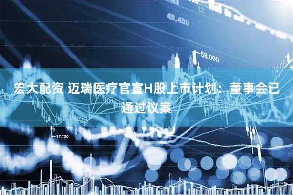 宏大配资 迈瑞医疗官宣H股上市计划：董事会已通过议案
